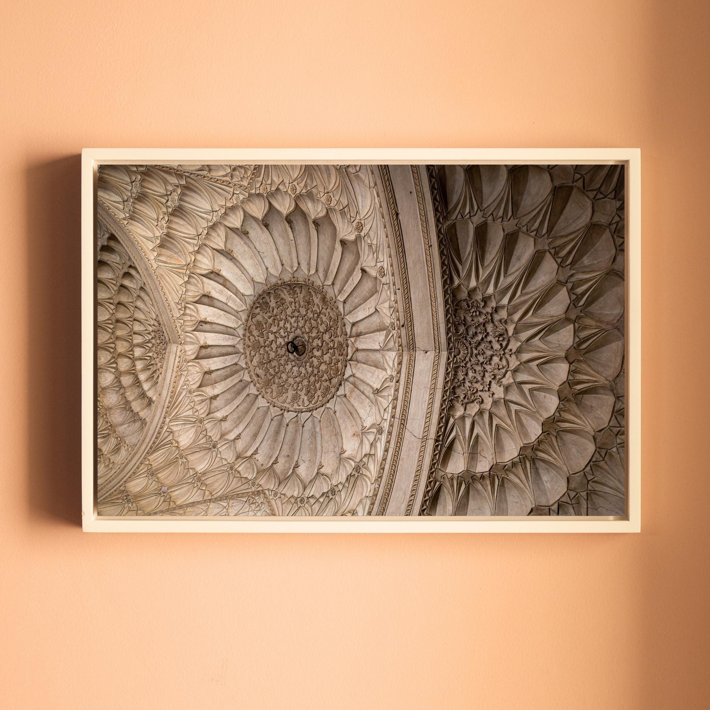 Safdarjung Tomb – Ceiling Chakras, Intricate Mughal Plasterwork | Fine Art Wall Photography Print