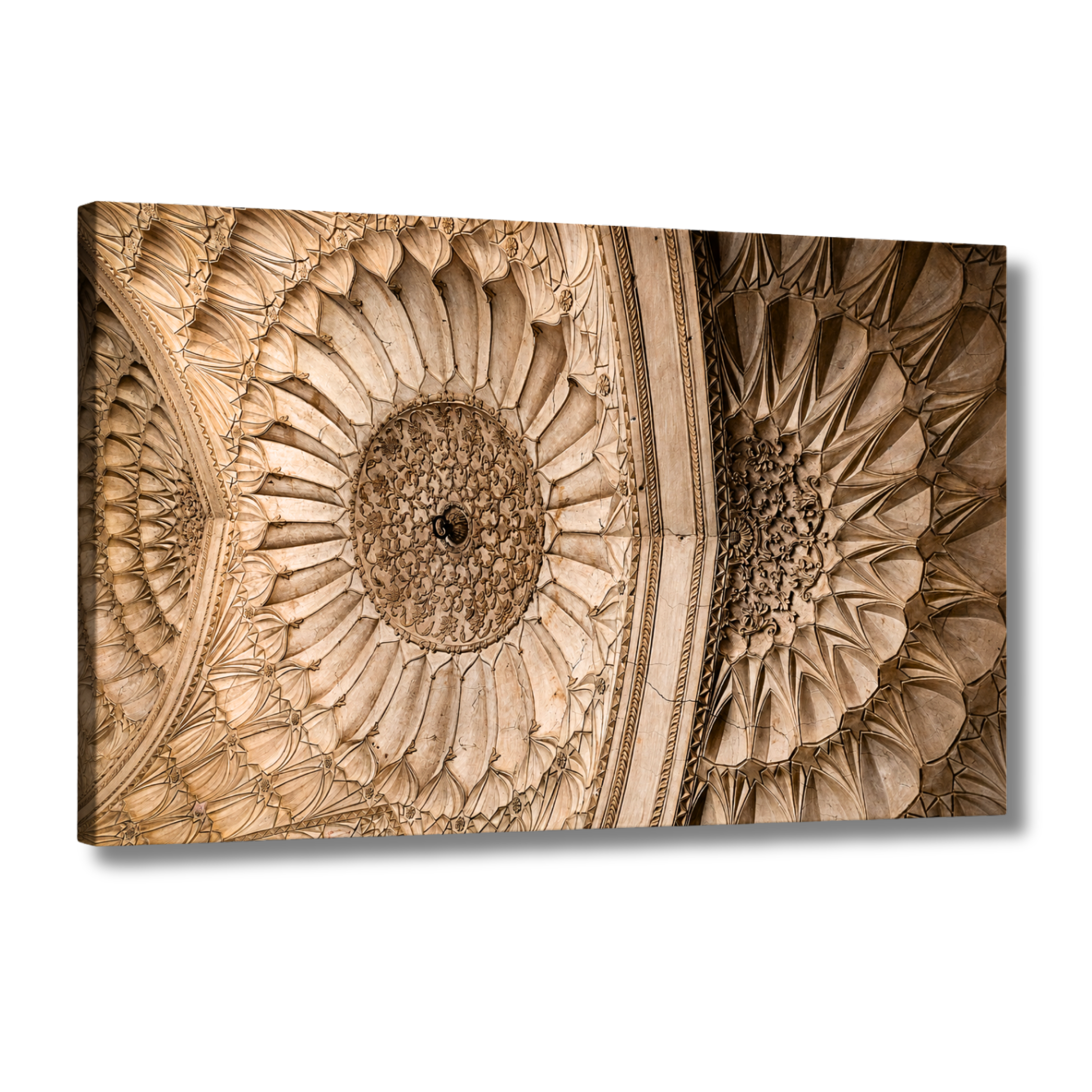 Safdarjung Tomb – Ceiling Chakras, Intricate Mughal Plasterwork | Fine Art Wall Photography Print