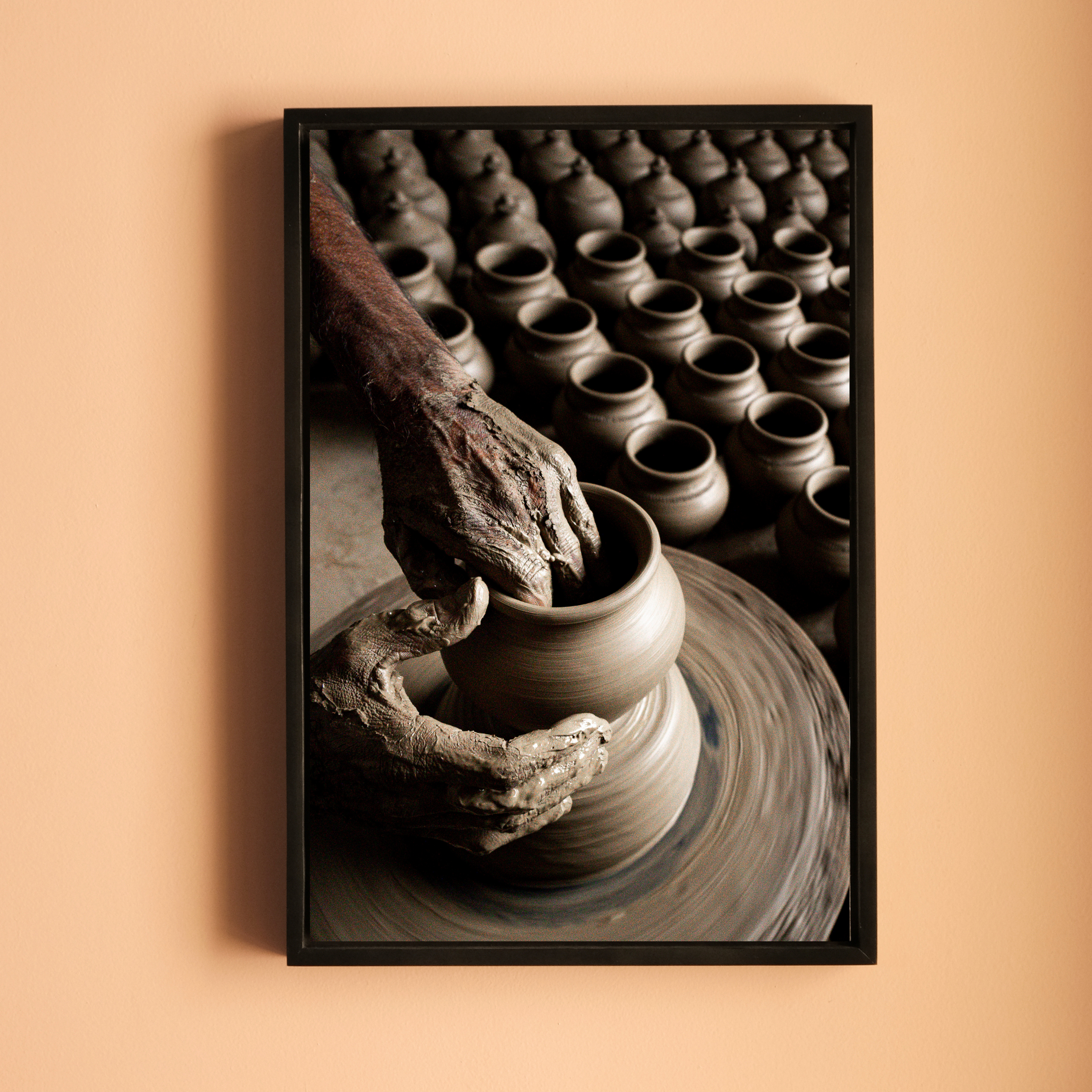 Delhi Potters Village – Clay, Craft & Pattern | DPR Series Fine Art Wall Photography Print