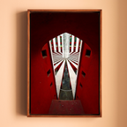 Jantar Mantar, Delhi – Crimson Arches & Vanishing Light | Fine Art Wall Photography Print | Triptych