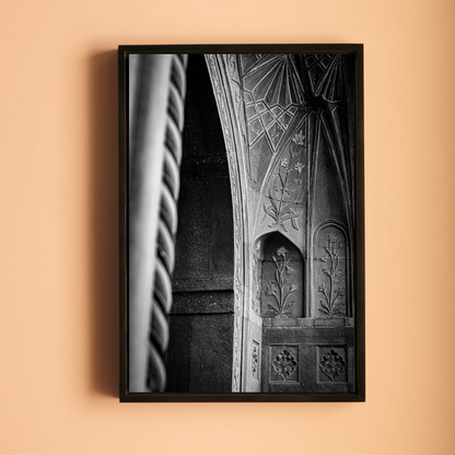 Delhi in Black & White – Red Fort & Qutub Minar | Stone, Shadow & the Soul of a City | Fine Art Wall Photography Print Triptych