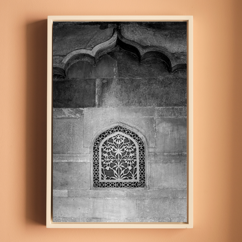 Delhi in Black & White – Red Fort & Qutub Minar | Stone, Shadow & the Soul of a City | Fine Art Wall Photography Print Triptych