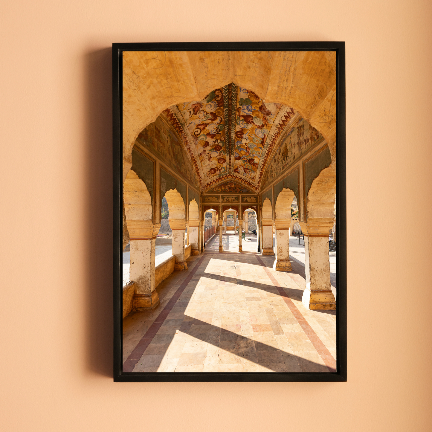 Galta Ji – Morning Light Through the Sacred Arches | Jaipur Fine Art Wall Photography Print
