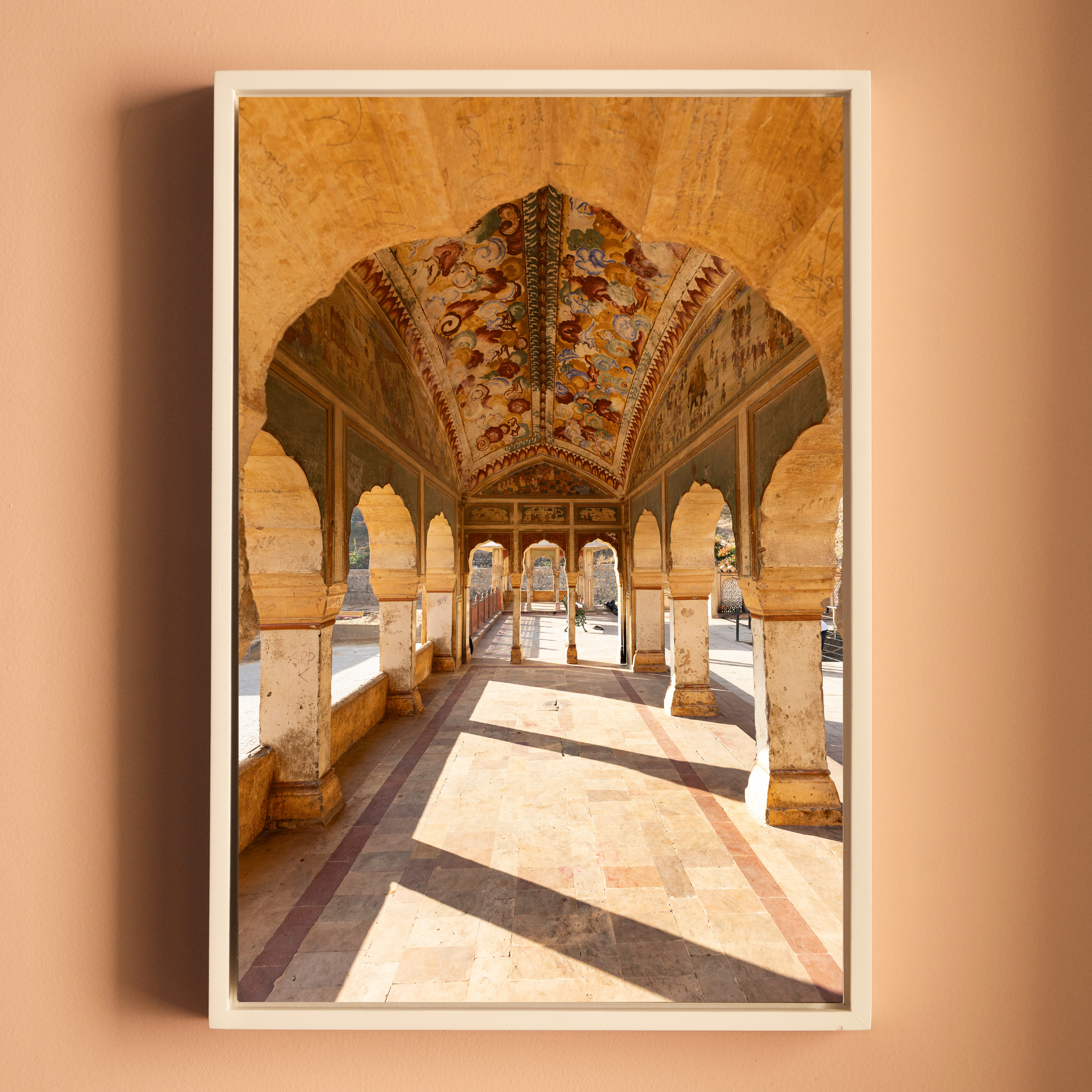 Galta Ji – Morning Light Through the Sacred Arches | Jaipur Fine Art Wall Photography Print