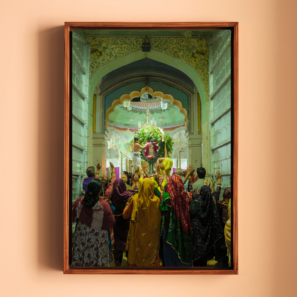 Rang Ji Temple Pushkar – The Daily Ritual | Priests at Prayer Fine Art Wall Photography Print