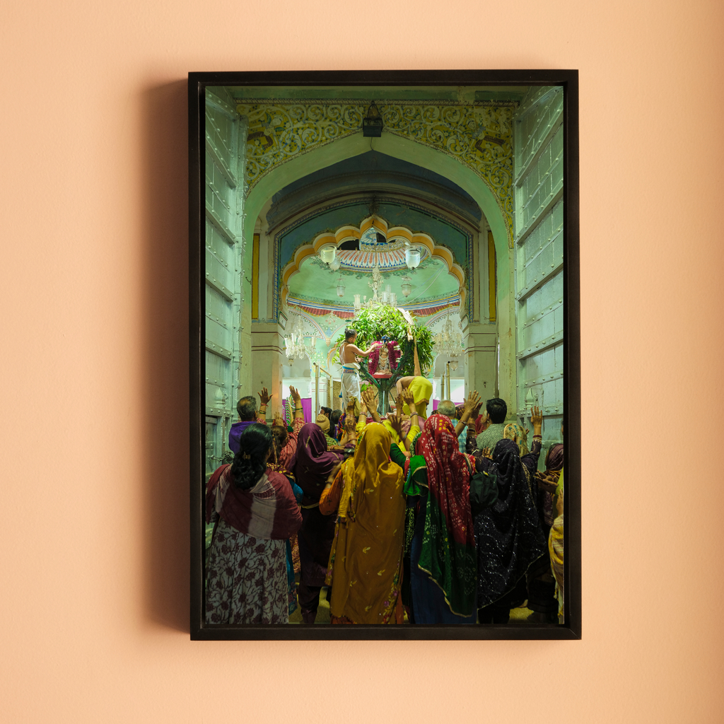 Rang Ji Temple Pushkar – The Daily Ritual | Priests at Prayer Fine Art Wall Photography Print