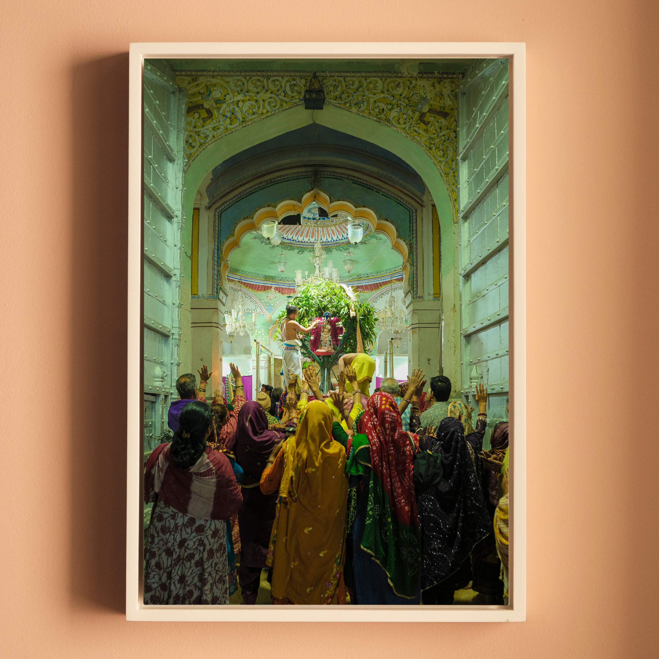 Rang Ji Temple Pushkar – The Daily Ritual | Priests at Prayer Fine Art Wall Photography Print