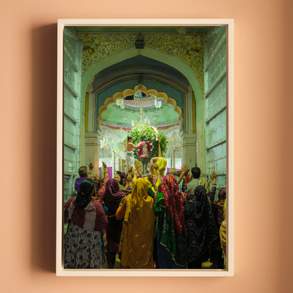 Rang Ji Temple Pushkar – The Daily Ritual | Priests at Prayer Fine Art Wall Photography Print