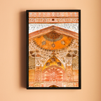 Akbar's Tomb, Sikandra – Grand Arches Inside the Gateways | Orange Hues & Stunning Patterns | Fine Art Wall Photography Print