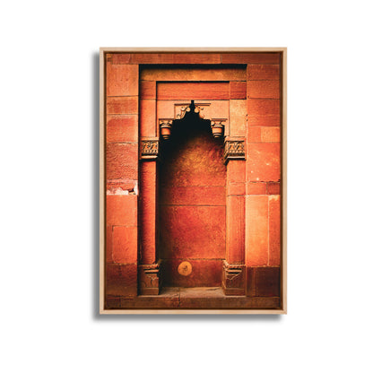 Purana Qila Delhi – Receding Arches & Warm Stone | Architectural Depth Fine Art Wall Photography Print
