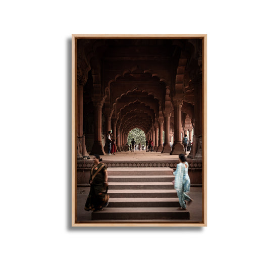 Red Fort Delhi – Footsteps at Diwan-i-Aam | Two Women, One Story Fine Art Wall Photography Print