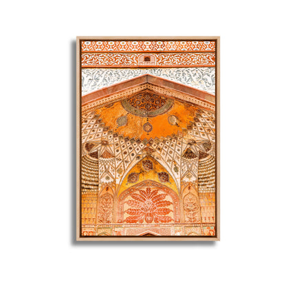 Akbar's Tomb, Sikandra – Grand Arches Inside the Gateways | Orange Hues & Stunning Patterns | Fine Art Photography Print