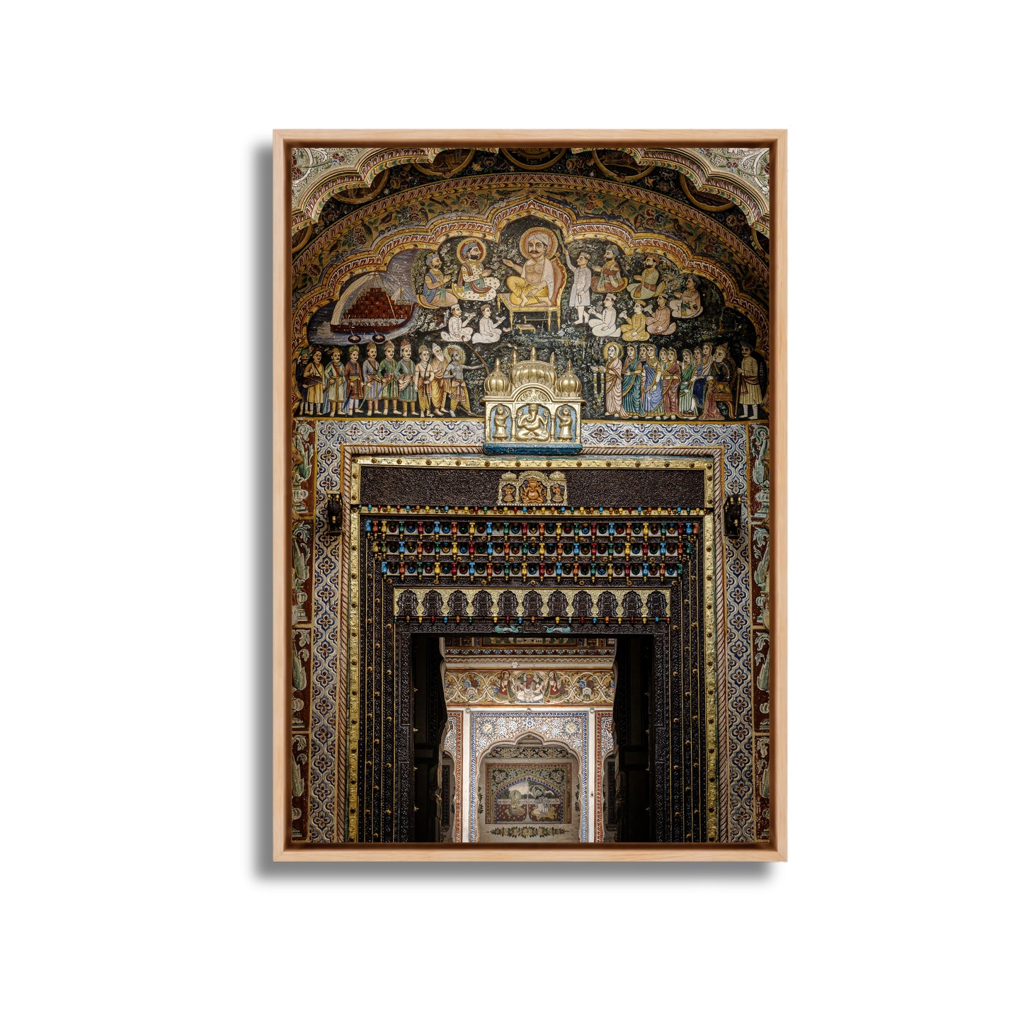 Shekhawati Haveli Fresco Door – Rajasthan | Architecture & Painting United Fine Art Wall Photography Print
