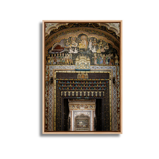 Shekhawati Haveli Fresco Door – Rajasthan | Architecture & Painting United Fine Art Wall Photography Print