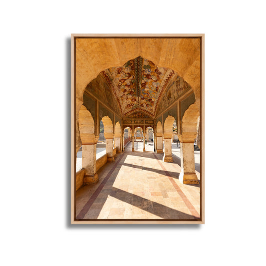Galta Ji – Morning Light Through the Sacred Arches | Jaipur Fine Art Wall Photography Print