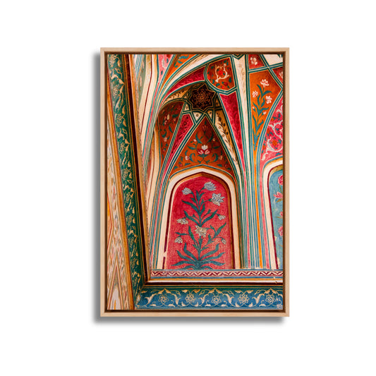 Ganesh Pol Frescos – Amer Fort Jaipur | Colourful Patterns & Rajput Splendour Fine Art Wall Photography Print