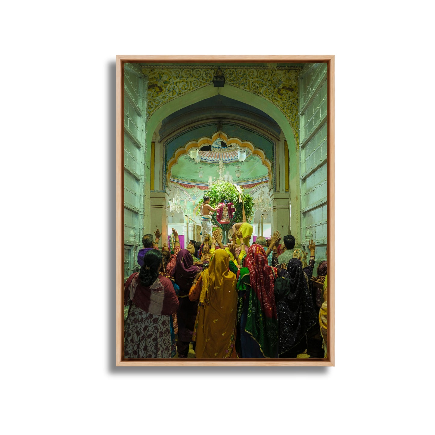 Rang Ji Temple Pushkar – The Daily Ritual | Priests at Prayer Fine Art Wall Photography Print