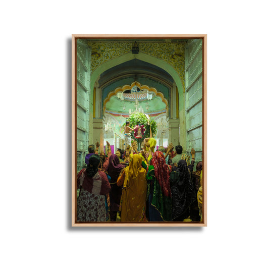 Rang Ji Temple Pushkar – The Daily Ritual | Priests at Prayer Fine Art Wall Photography Print