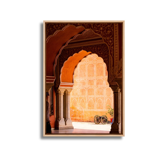 City Palace Jaipur – The Orange Courtyard & the Cannon | Fine Art Wall Photography Print
