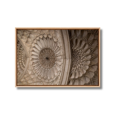Safdarjung Tomb – Ceiling Chakras, Intricate Mughal Plasterwork | Fine Art Wall Photography Print