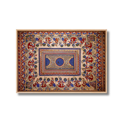 Krishna Raas Leela – Shekhawati Fresco Ceiling Art from Mandawa Havelis | Fine Art Wall Photography Print