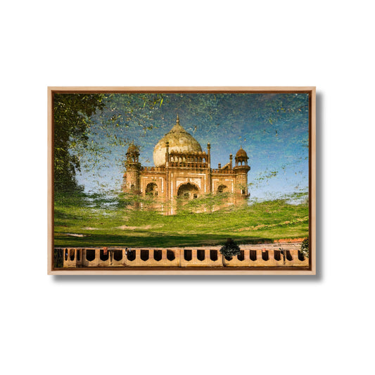 Safdarjung Tomb – Captured in Reflection | Astounding Symmetry & Mughal Grandeur | Fine Art Wall Photography Print