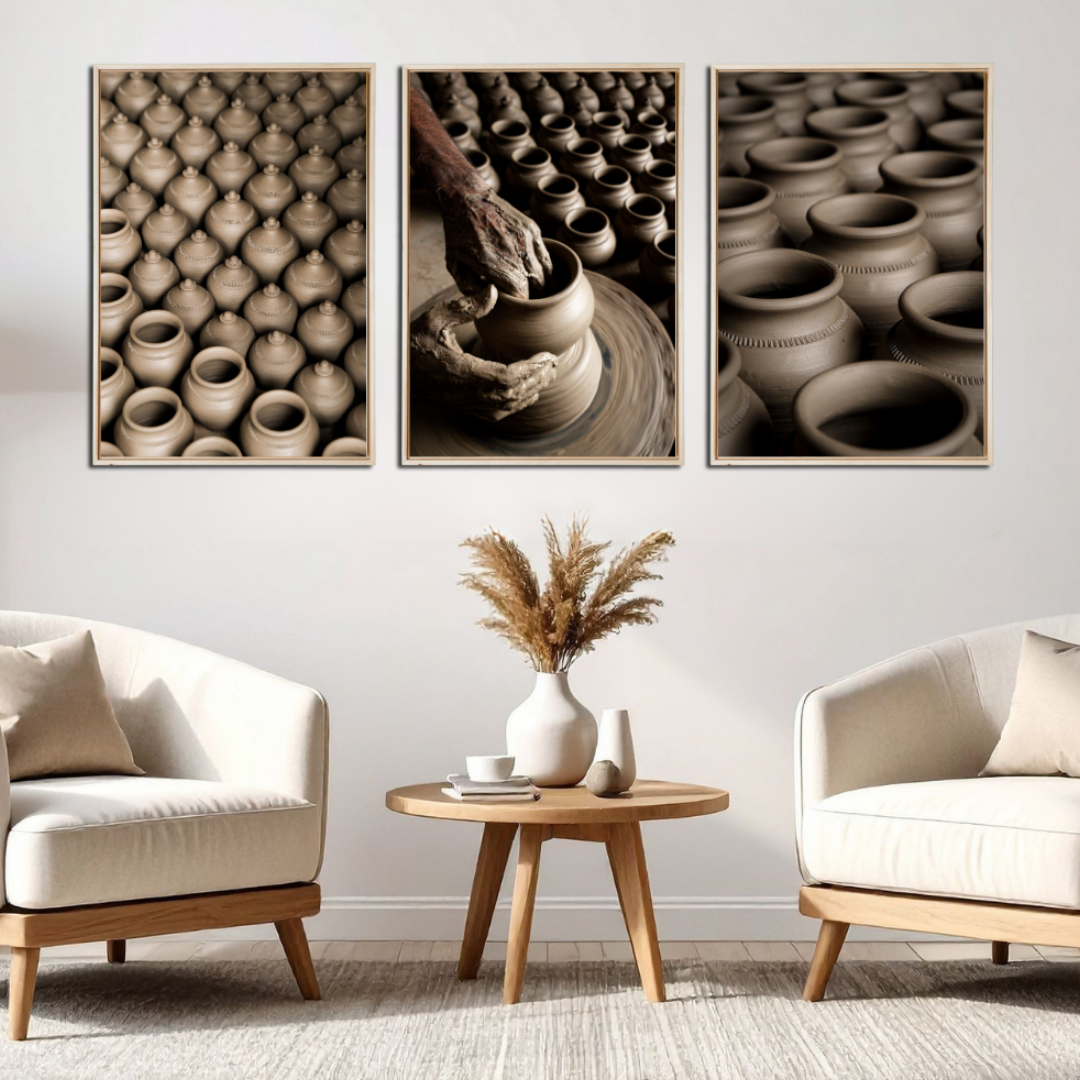 Delhi Potters Village – Clay, Craft & Pattern | DPR Series Fine Art Wall Photography Print