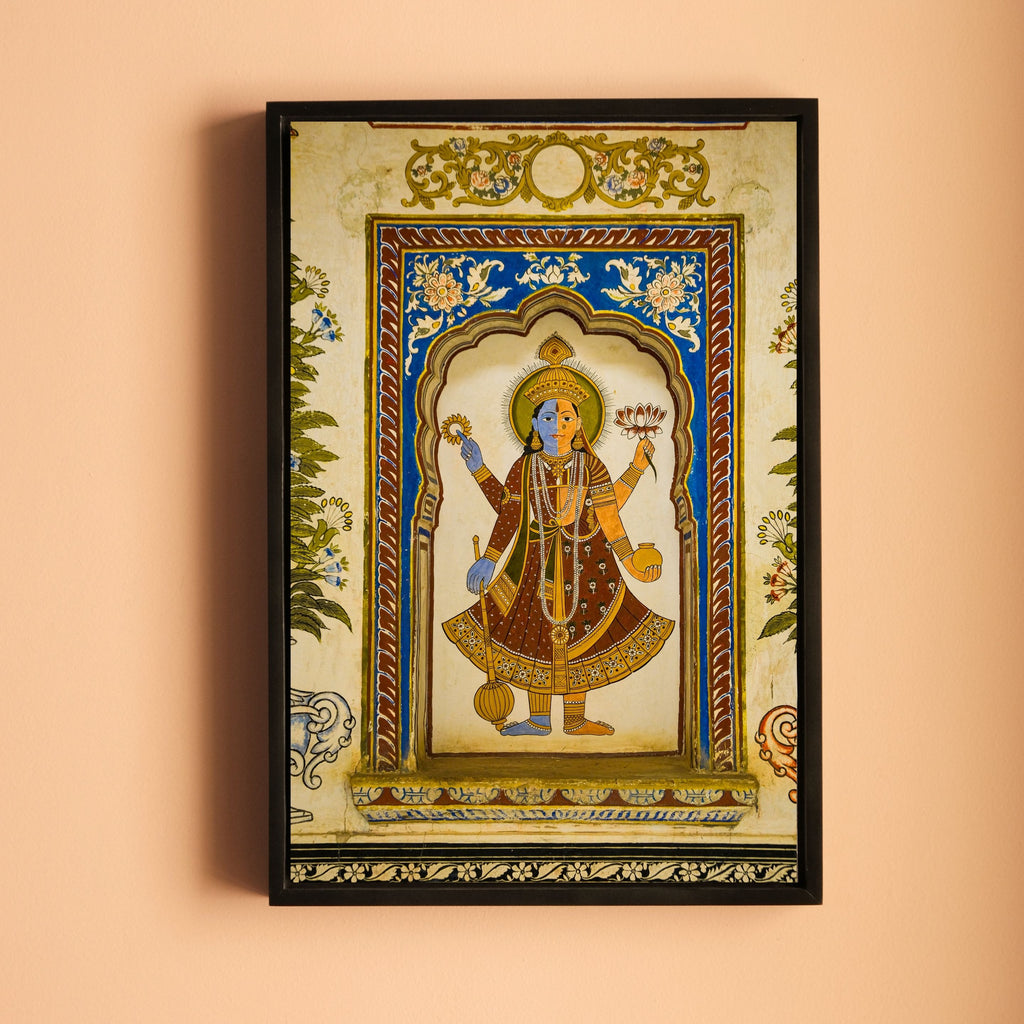 Ardhnareshwar Fresco – Poddar Haveli, Shekhawati | Ancient Rajasthan Fine Art Wall Photography Print