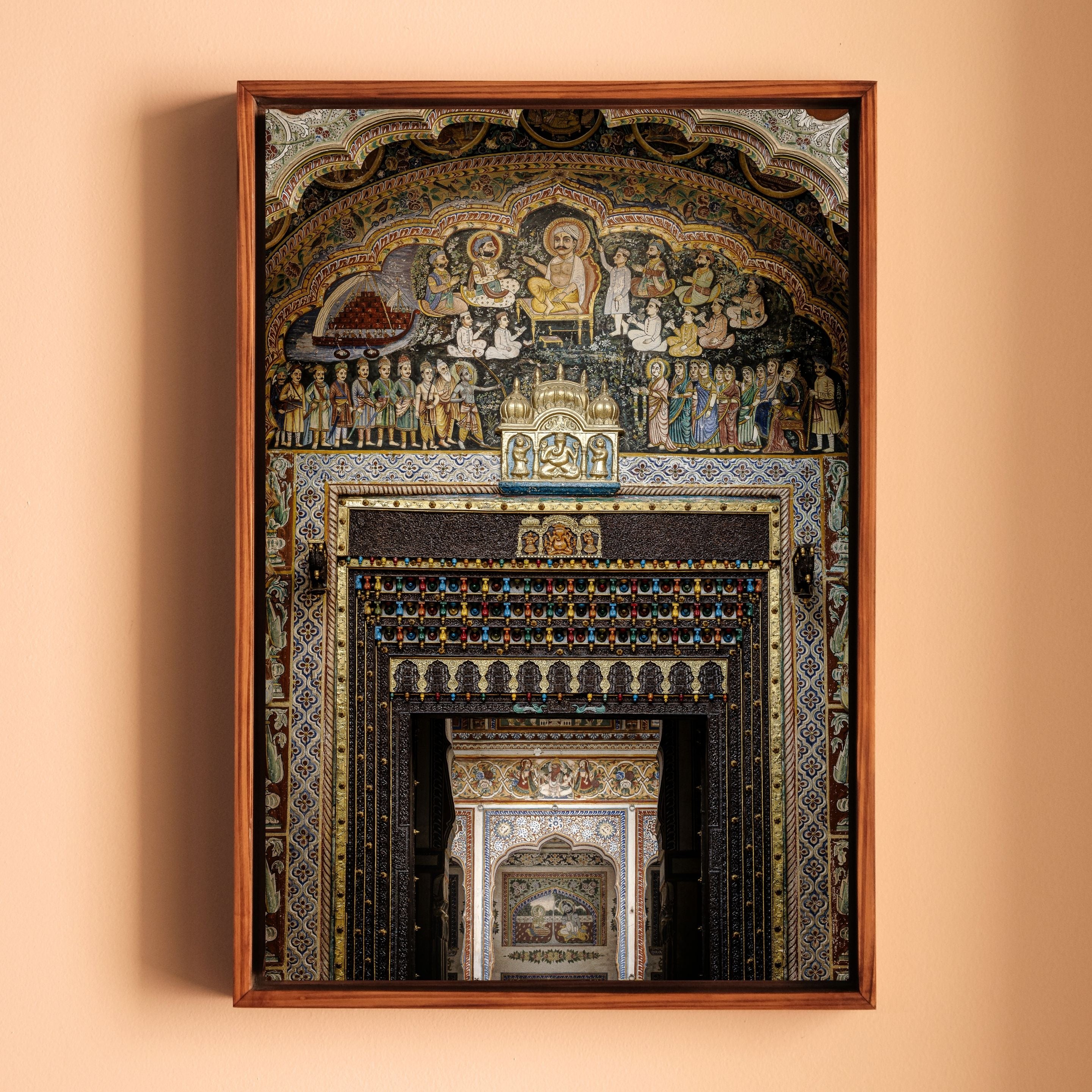 Shekhawati Haveli Fresco Door – Rajasthan | Architecture & Painting United Fine Art Wall Photography Print