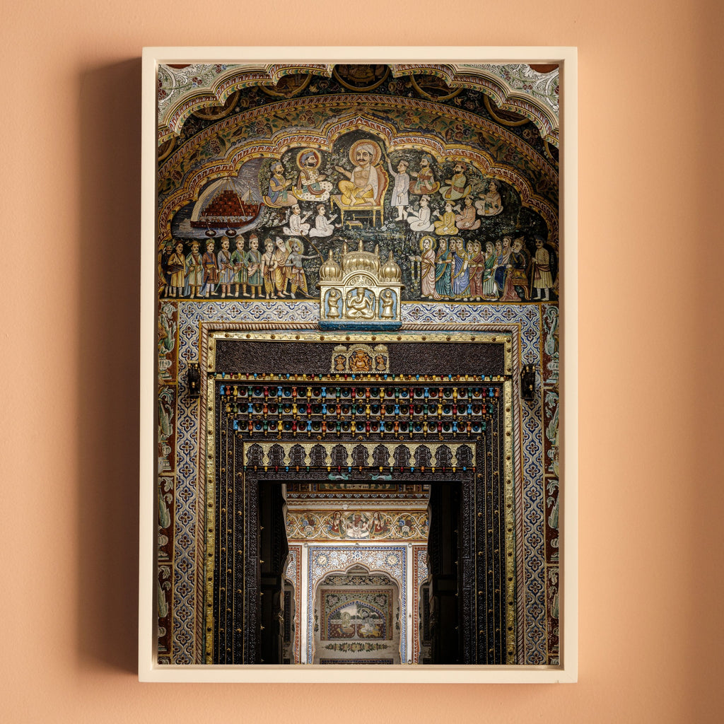 Shekhawati Haveli Fresco Door – Rajasthan | Architecture & Painting United Fine Art Wall Photography Print