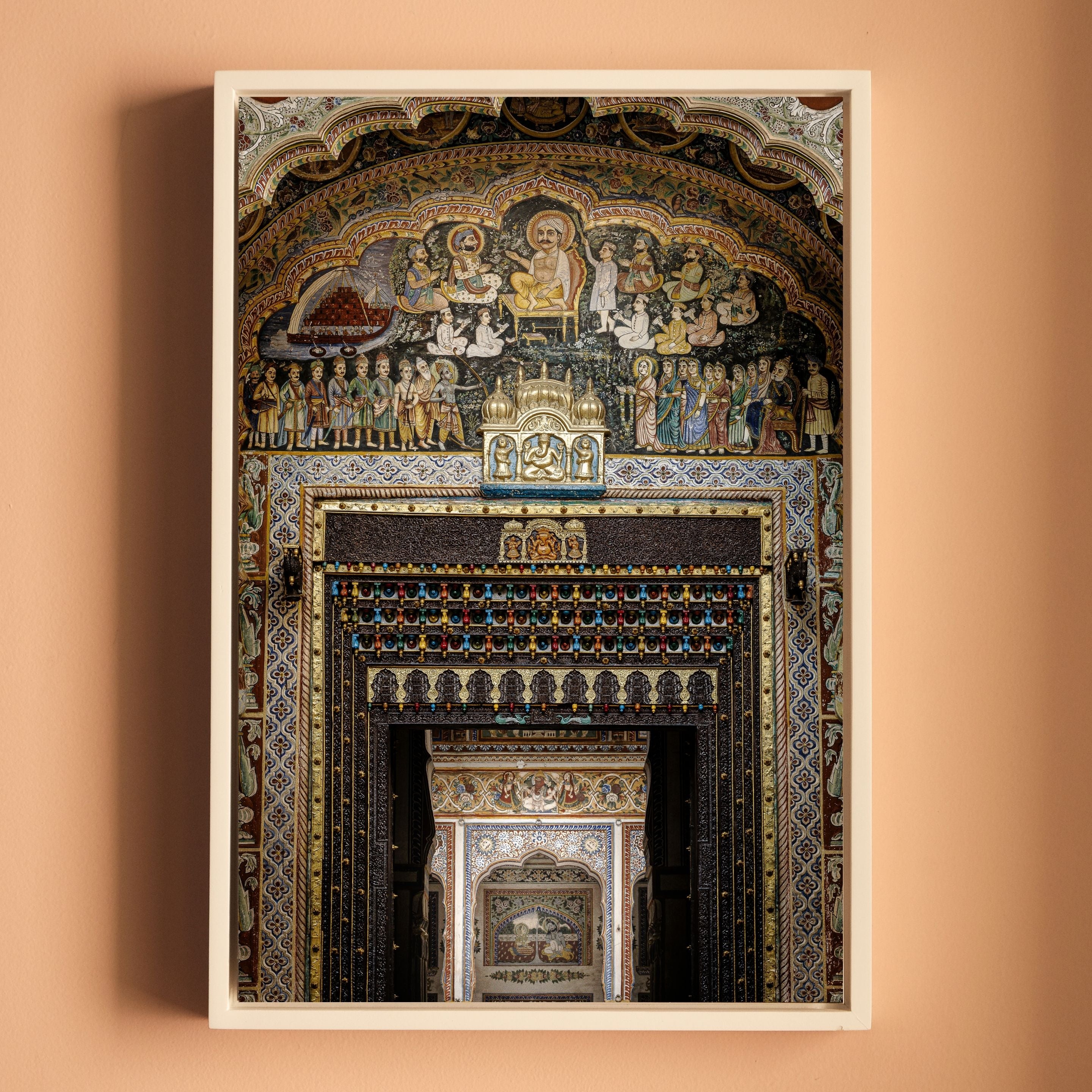 Shekhawati Haveli Fresco Door – Rajasthan | Architecture & Painting United Fine Art Wall Photography Print