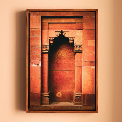 Purana Qila Delhi – Receding Arches & Warm Stone | Architectural Depth Fine Art Wall Photography Print