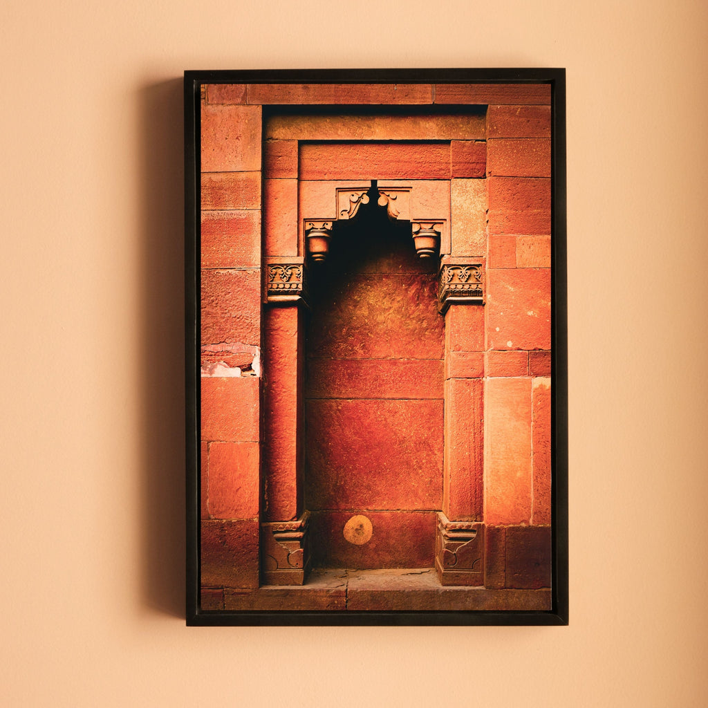 Purana Qila Delhi – Receding Arches & Warm Stone | Architectural Depth Fine Art Wall Photography Print