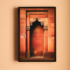 Purana Qila Delhi – Receding Arches & Warm Stone | Architectural Depth Fine Art Wall Photography Print