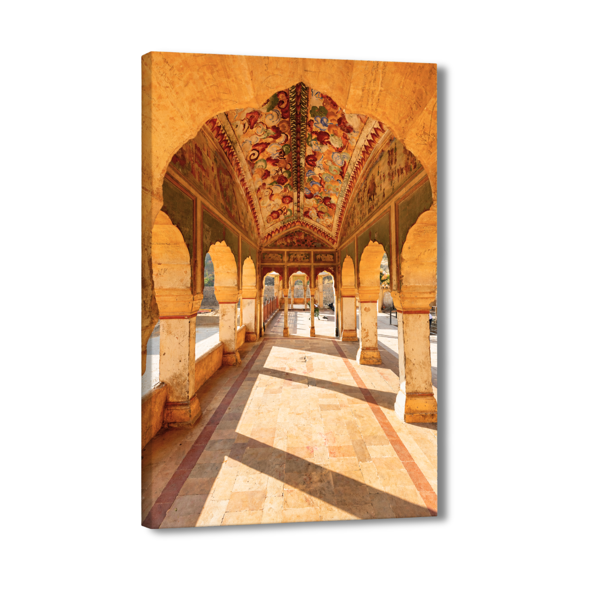 Galta Ji – Morning Light Through the Sacred Arches | Jaipur Fine Art Wall Photography Print
