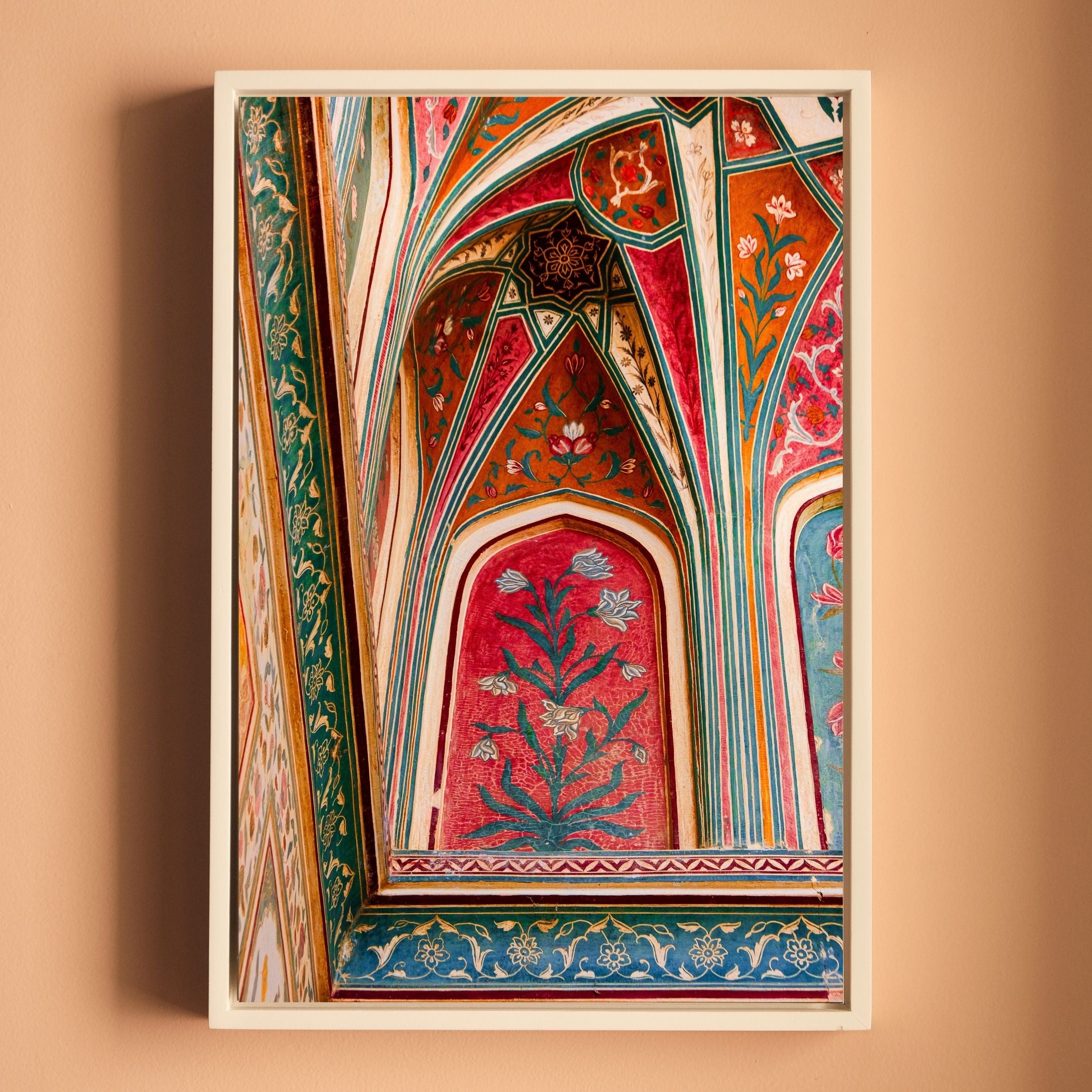 Ganesh Pol Frescos – Amer Fort Jaipur | Colourful Patterns & Rajput Splendour Fine Art Wall Photography Print