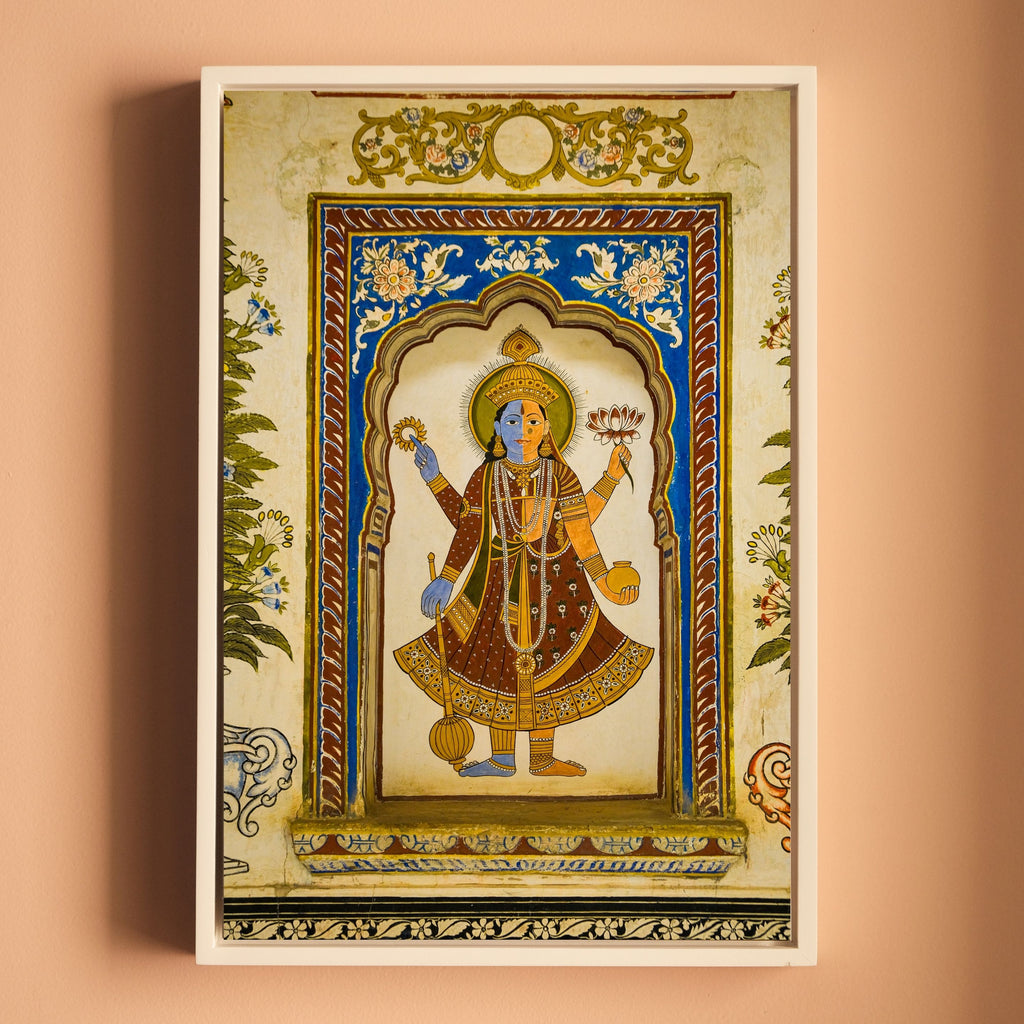 Ardhnareshwar Fresco – Poddar Haveli, Shekhawati | Ancient Rajasthan Fine Art Wall Photography Print