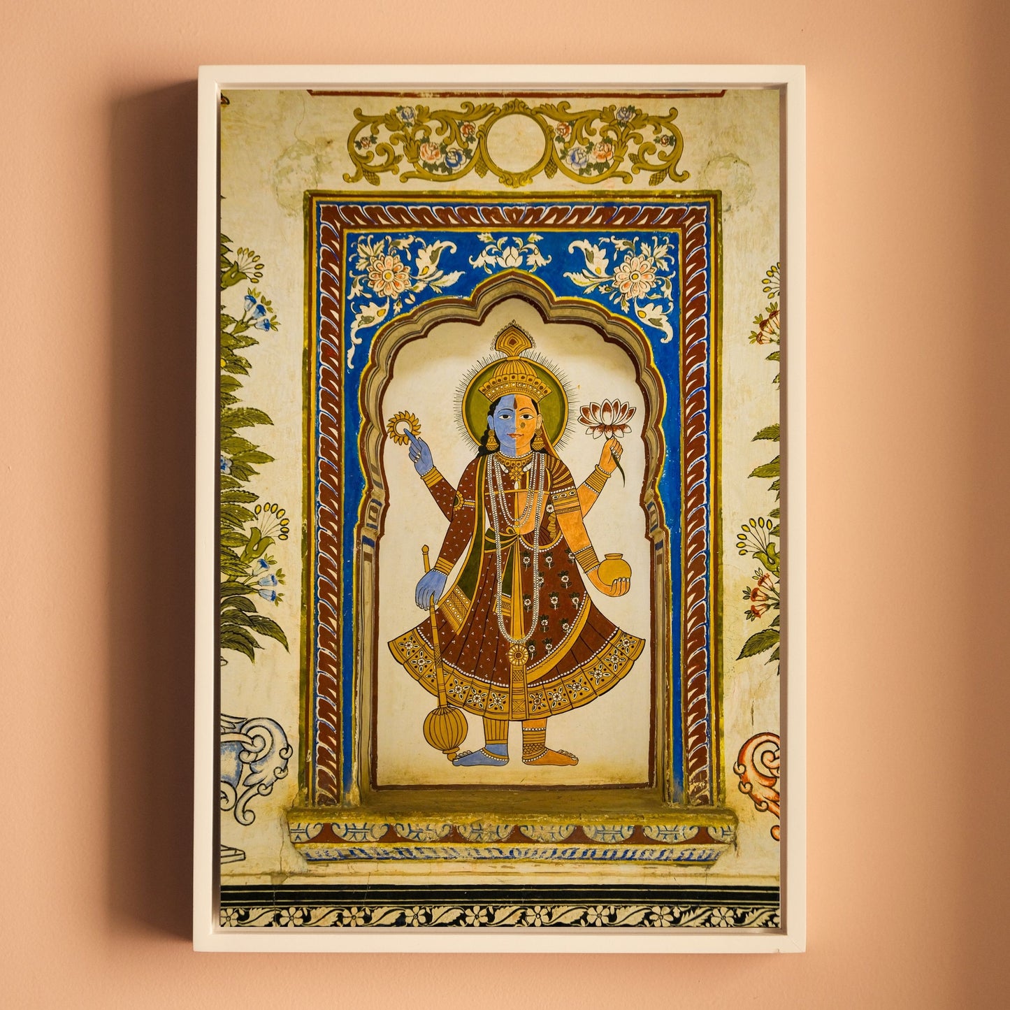Ardhnareshwar Fresco – Poddar Haveli, Shekhawati | Ancient Rajasthan Fine Art Wall Photography Print