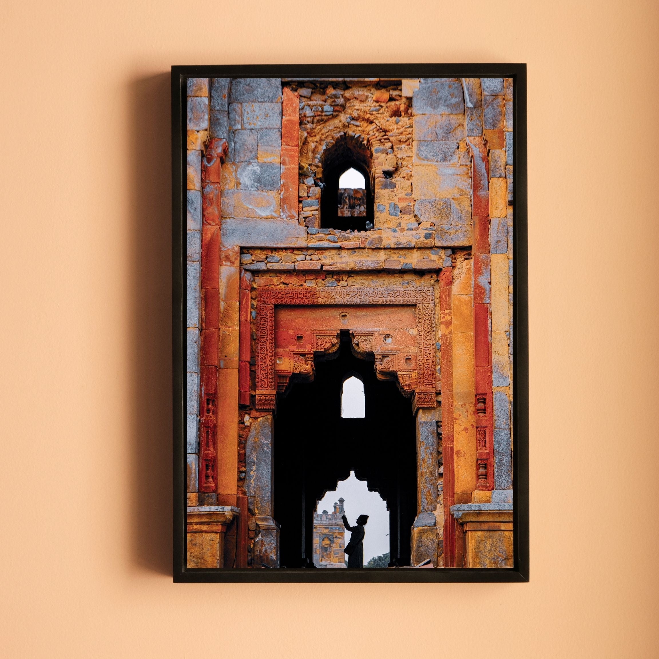 Lodhi Tomb – Winter Evening Light & Silhouette | Frame Within a Frame | Indian Heritage Fine Art Wall Photography Print