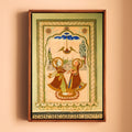Radha Krishna – The Meeting | Shekhawati Haveli Fresco | Fine Art Wall Photography Print