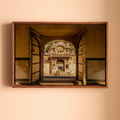 Galta Ji Temple Complex – Frame Within a Frame | Morning Light, Golden Stone & Sacred Depth | Fine Art Wall Photography Print