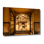 Galta Ji Temple Complex – Frame Within a Frame | Morning Light, Golden Stone & Sacred Depth | Fine Art Wall Photography Print