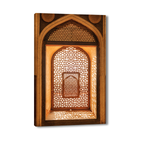 Humayun's Tomb – Jaali in Golden Light | Mughal Arch & Stone Lattice Fine Art Wall Photography Print