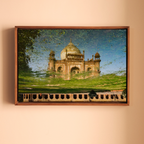 Safdarjung Tomb – Captured in Reflection | Astounding Symmetry & Mughal Grandeur | Fine Art Wall Photography Print