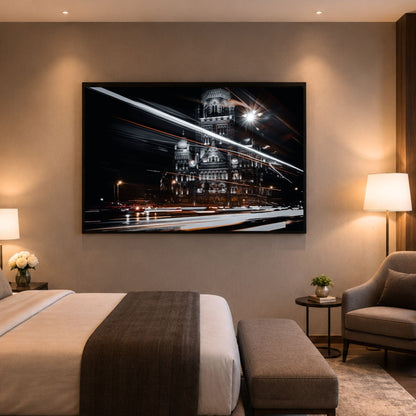 Mumbai Street Photography – BMC Headquarters & Light Trails | Fine Art Wall Photography Print