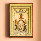 Krishna on the Nagas – Poddar Haveli, Shekhawati | Mythological Fresco Fine Art Wall Photography Print