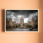 Chhatrapati Shivaji Maharaj Terminus, Mumbai – Overcast Sky, Warm Stone & Dramatic Layering | Fine Art Wall Photography Print