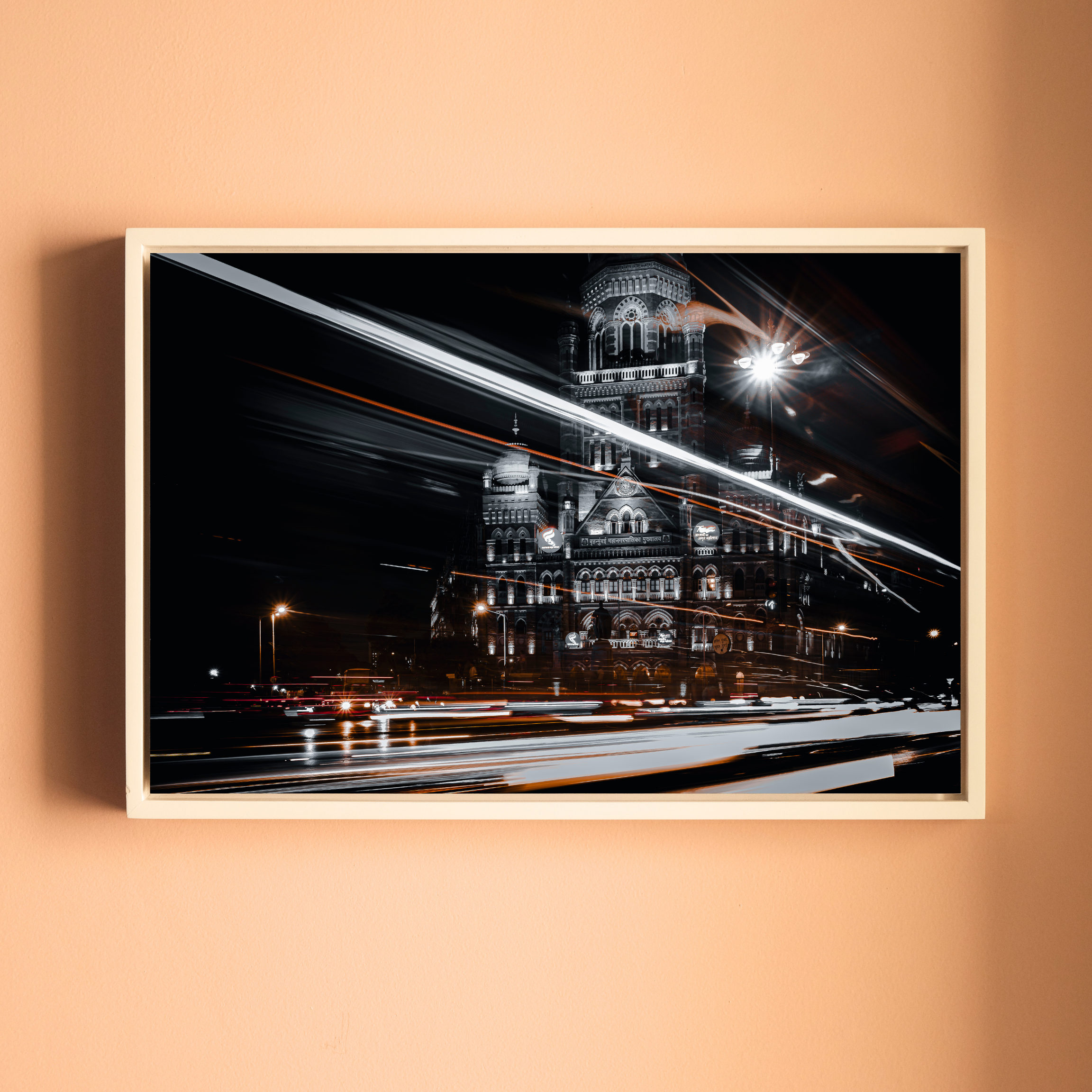 Mumbai Street Photography – BMC Headquarters & Light Trails | Fine Art Wall Photography Print