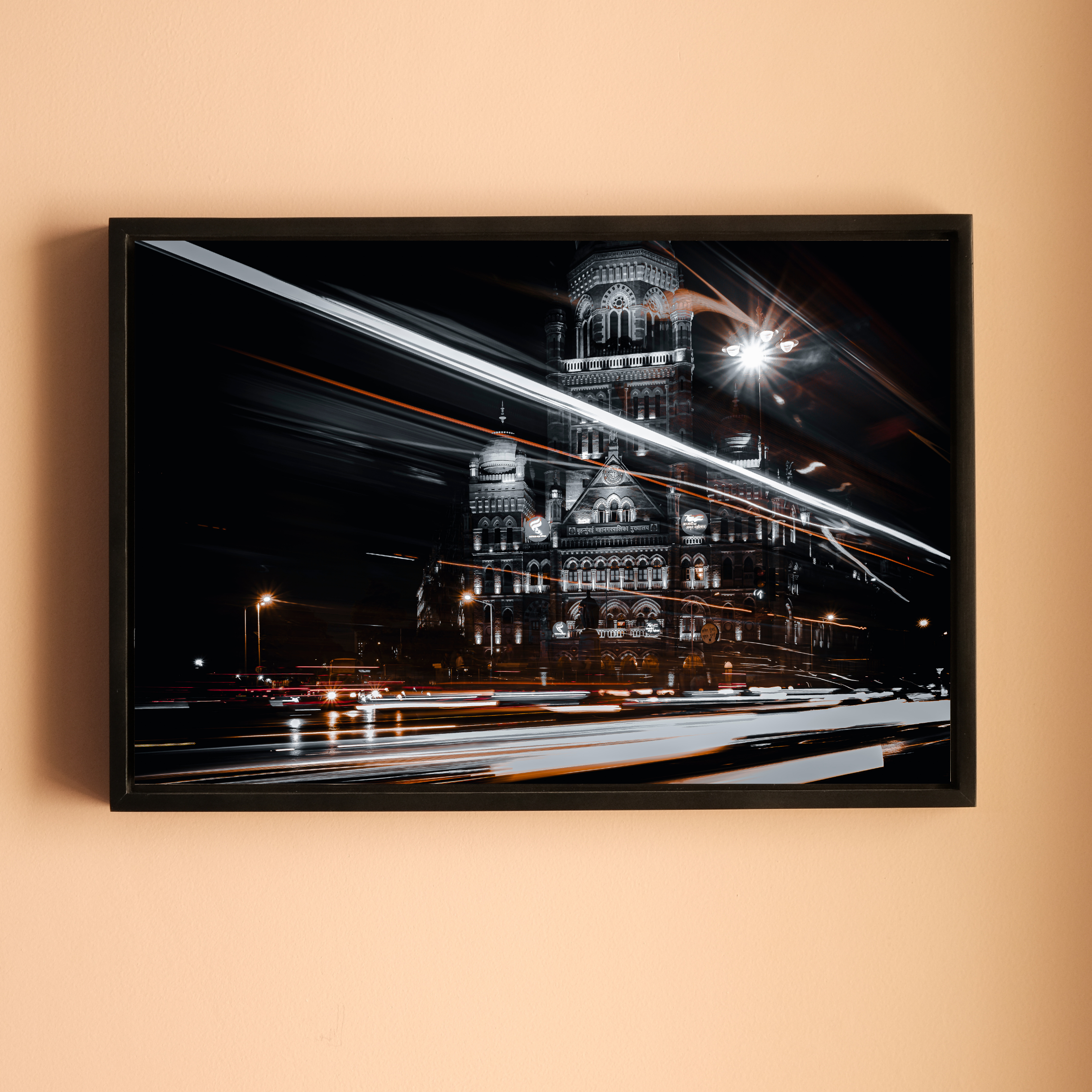 Mumbai Street Photography – BMC Headquarters & Light Trails | Fine Art Wall Photography Print