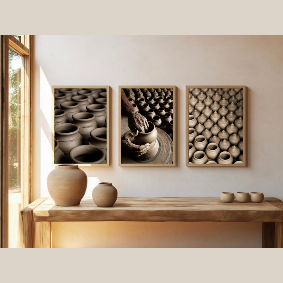 Delhi Potters Village – Clay, Craft & Pattern | DPR Series Fine Art Wall Photography Print